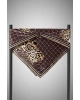 Vissona %100 Twill İpek Leopar Desenli Sütlükahverengi Renkli 90x90 Eşarp Dikim Şekli : El Dikişi