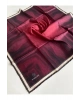 Vissona Tivil İpek Eşarp 10659 - 4 - 0018 Bordo Monogram Desen