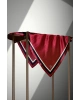 Vissona %100 Twill İpek Leopar Desenli Bordo Renkli 90x90 Eşarp Dikim Şekli : El Dikişi