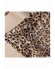 Vissona %100 Twill İpek Leopar Desenli Bej Renkli 90x90 Eşarp Dikim Şekli : El Dikişi