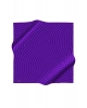Vissona %100 Twill Çizgili Desenli Beyaz - Mor Renkli 90x90 Eşarp Dikim Şekli: El Dikişi