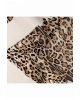 Vissona %100 Twill İpek Leopar Desenli Krem Renkli 90x90 Eşarp Dikim Şekli : El Dikişi