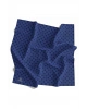 Vissona %100 Twill İpek Monogram Desenli Saks Renkli 90x90 Eşarp Dikim Şekli : El Dikişi