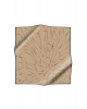 Vissona %100 Twill İpek Çizgi Desenli Bej - Siyah Renkli 90x90 Eşarp Dikim Şekli : El Dikişi