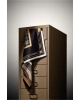 Vissona %100 Twill İpek Ekose Desenli Gold Renkli 90x90 Eşarp Dikim Şekli : El Dikişi