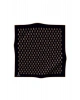 Vissona %100 Twill İpek Geometrik Desenli Siyah - Gold Renkli 90x90 Eşarp Dikim Şekli : El Dikişi