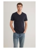 Mavi Stretch V Yaka Lacivert Basic Tişört Fitted / Vücuda Oturan Kesim