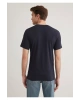 Mavi Stretch V Yaka Lacivert Basic Tişört Fitted / Vücuda Oturan Kesim