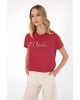 U.S. Polo Assn. U.S. Polo Assn. Gıselle Vişne Kadın T-Shirt