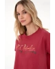 U.S. Polo Assn. U.S. Polo Assn. Gıselle Vişne Kadın T-Shirt