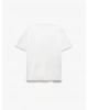 Koton Pamuklu Köpek Baskılı Beyaz Kadın T-Shirt