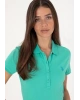 U.S. Polo Assn. Kadın Mint Basic Polo Yaka Tişört