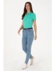 U.S. Polo Assn. Kadın Mint Basic Polo Yaka Tişört