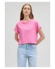 Mavi Pembe Basic Tişört Crop / Kısa Kesim