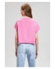 Mavi Pembe Basic Tişört Crop / Kısa Kesim