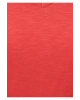 Mavi V Yaka Kırmızı Basic Tişört Slim Fit / Dar Kesim