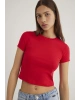 MAVİ Kırmızı Basic Crop Tişört