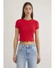 MAVİ Kırmızı Basic Crop Tişört