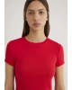 MAVİ Kırmızı Basic Crop Tişört
