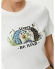 Koton Kadın T-shirt Ekru