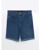 LCW Jeans Indigo Bermuda Fit Kadın Jean Şort