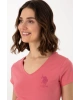 U.S. Polo Assn. U.S. Polo Assn. Kadın V Yaka Basic T-shirt