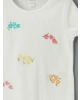 LC Waikiki LCW Kids Bisiklet Yaka Çiçekli Kız Çocuk Tişört