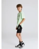 LCW Kids Yeşil Bisiklet Yaka Erkek Çocuk Tişört ve Şort