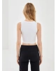 LC Waikiki Bisiklet Yaka Baskılı Kadın Crop
