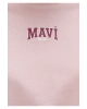 Mavi Logo Baskılı Crop Pembe Kadın T-Shirt