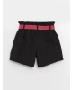 Beli Lastikli Basic Kız Çocuk Şort