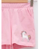 LCW Kids Beli Lastikli Baskılı Kız Çocuk Şort