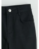 LCW Kids Siyah Ispanyol Paça Kız Çocuk Gabardin Pantolon
