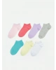 LCW Kids Pembe Basic Kız Çocuk Patik Çorap 7li