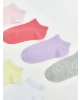 LCW Kids Pembe Basic Kız Çocuk Patik Çorap 7li
