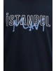 MAVİ İstanbul Baskılı Lacivert Tişört