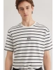MAVİ ÇİZGİLİ MAVİ LOGO TİŞÖRT Phantom Stripe