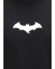 Mavi Batman Baskılı Siyah Tişört Loose Fit / Bol Rahat Kesim