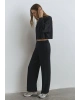 Mavi Sporty Lux Siyah (TENCEL™) Modal Eşofman Altı