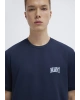 Mavi Logo Baskılı Lacivert Tişört