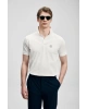 Lufian Carter Smart Erkek Polo Tişört Kırık Beyaz
