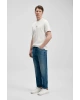 Lufian Marcus Modern Grafik T- Shirt Kırık Beyaz