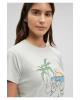Mavi Bisiklet Baskılı Yeşil Tişört Slim Fit / Dar Kesim