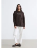 LCW Modest Ekru Beli Lastikli Kadın Pantolon