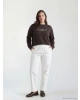LCW Modest Ekru Beli Lastikli Kadın Pantolon
