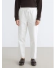 LCW Modest Ekru Beli Lastikli Kadın Pantolon