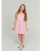 LCW Kids Bisiklet Yaka Kız Çocuk Elbise