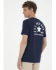U.S.POLO Erkek Regular Fit Bisiklet Yaka Lacivert Tişört