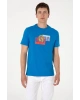 U.S. Polo Assn. U.S. POLO ASSN. ERKEK % 100 PAMUK BİSİKLET YAKA REGULAR FİT MAVİ T-SHİRT