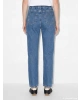 LCWAIKIKI Classic Indigo Beli Lastikli Straight Fit Kadın Jean Pantolon
